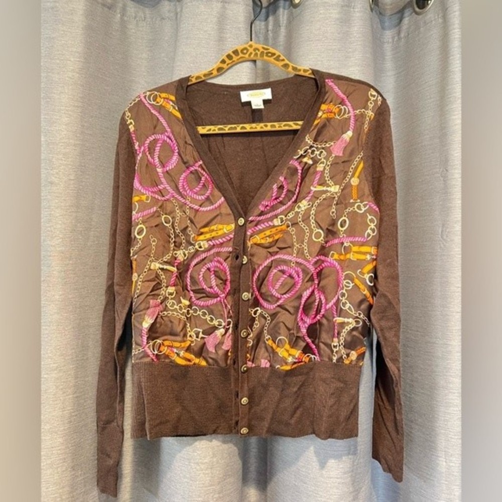 Talbots Silk Cardigan, Size L Excellent never worn condition.